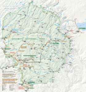 ヨセミテ国立公園 マップ